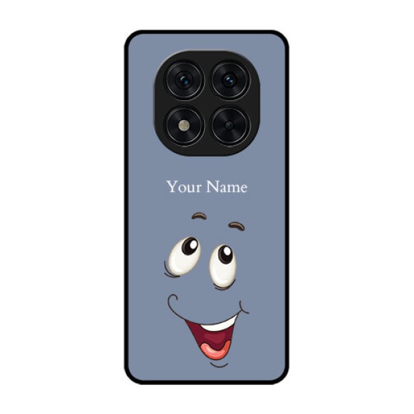 Poco X7 5G Custom Glass Phone CaseLaughing Cartoon Face Design