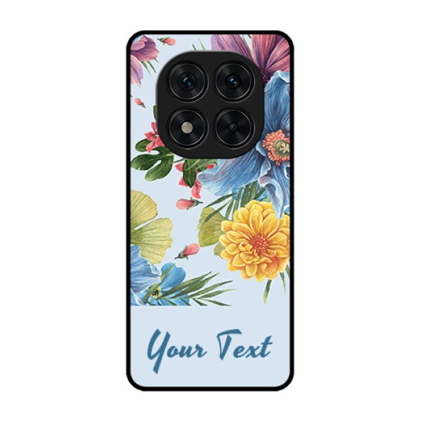 Poco X7 5G Custom Glass Phone CaseStunning Watercolored Flowers Painting Design Poco X7 5G Custom Glass Phone CaseStunning Watercolored Flowers Painting Design