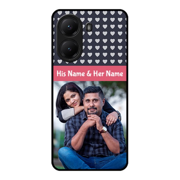 Poco X7 Pro 5G Custom Glass Phone Case - Love Symbols Design