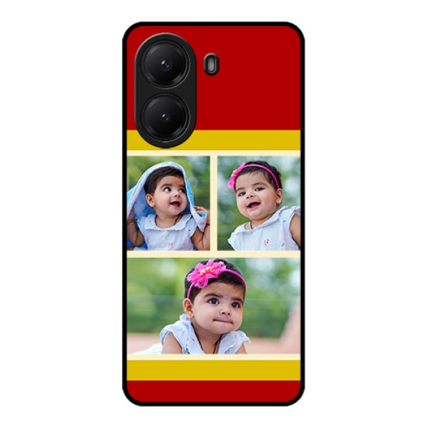 Poco X7 Pro 5G Custom Glass Phone Case - Multiple Pic Upload Design