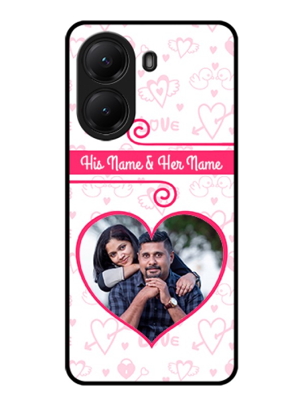 Custom Poco X7 Pro 5G Custom Glass Phone Case - Heart Shape Love Design