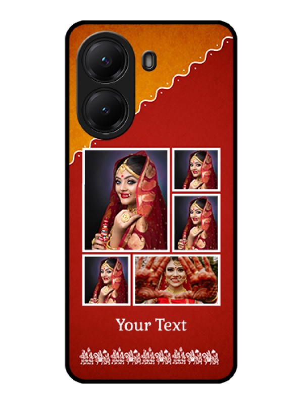 Custom Poco X7 Pro 5G Custom Glass Phone Case - Wedding Pic Upload Design