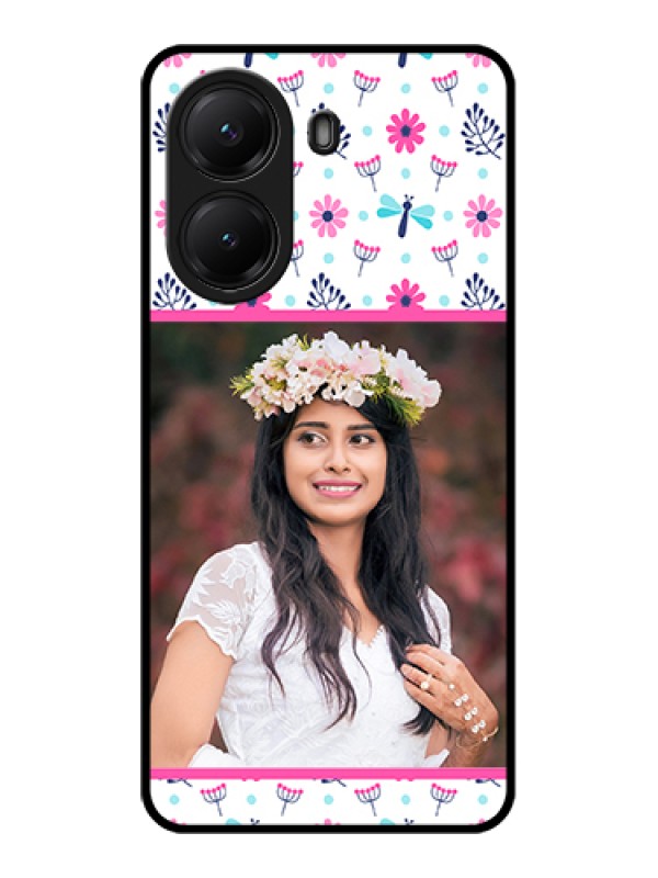 Custom Poco X7 Pro 5G Custom Glass Phone Case - Colorful Flower Design