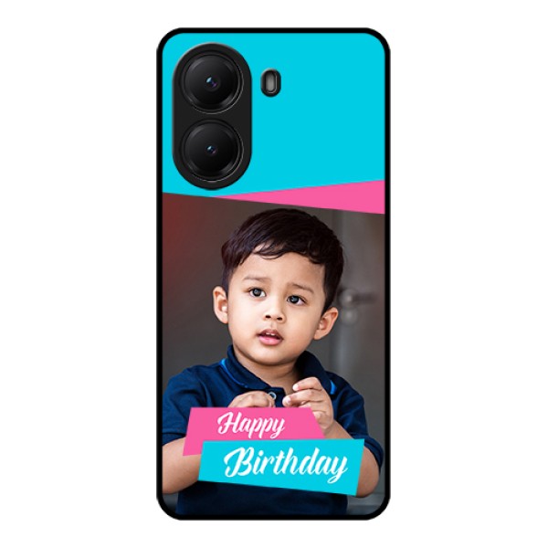 Poco X7 Pro 5G Custom Glass Phone Case - Image Holder With 2 Color Design