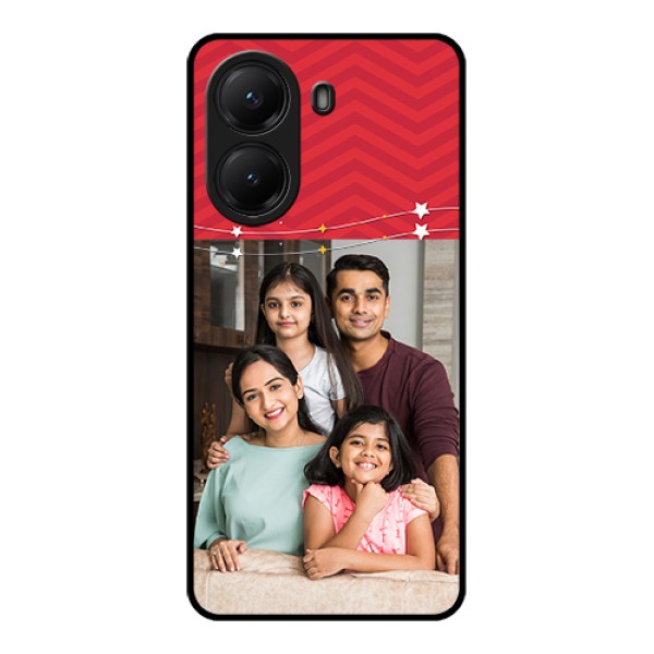 Poco X7 Pro 5G Custom Glass Phone Case - Happy Family Design