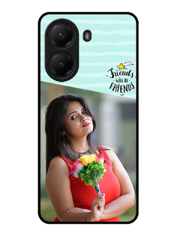 Custom Poco X7 Pro 5G Custom Glass Phone Case - Friends Picture Icon Design