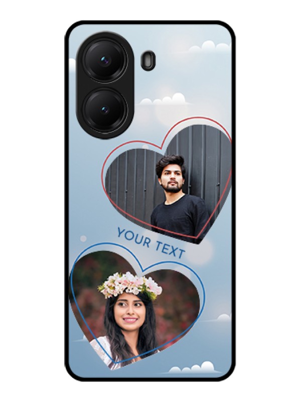 Custom Poco X7 Pro 5G Custom Glass Phone Case - Blue Color Couple Design