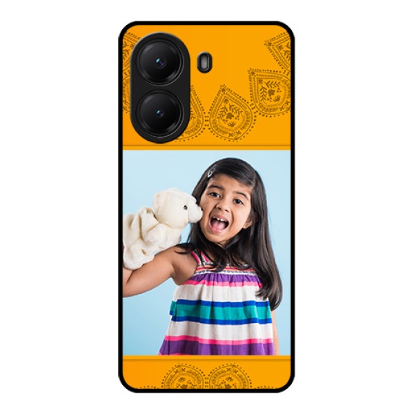 Poco X7 Pro 5G Custom Glass Phone Case - Photo Wedding Design