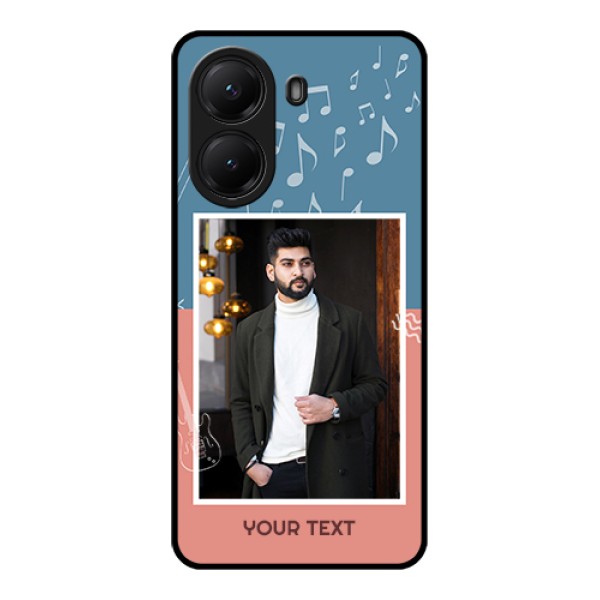 Poco X7 Pro 5G Custom Glass Phone Case - With Color Musical Note Design Poco X7 Pro 5G Custom Glass Phone Case - With Color Musical Note Design