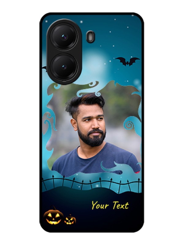 Custom Poco X7 Pro 5G Custom Glass Phone Case - Halloween Frame Design