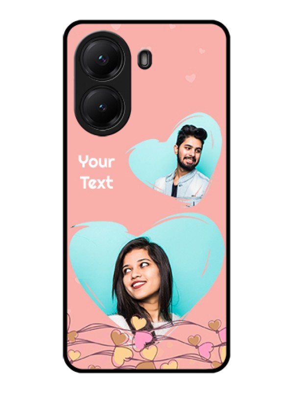 Custom Poco X7 Pro 5G Custom Glass Phone Case - Love Doodle Design