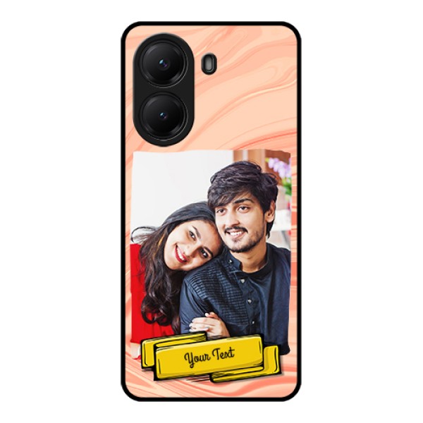 Poco X7 Pro 5G Custom Glass Phone Case - Marble Texture Design