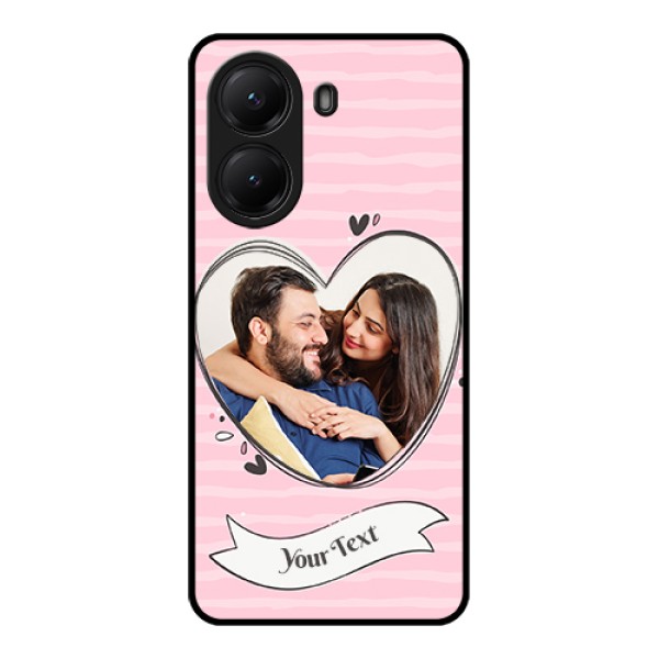 Poco X7 Pro 5G Custom Glass Phone Case - Vintage Heart Design