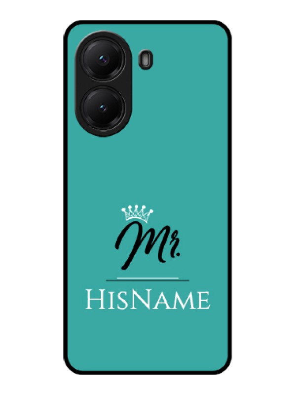 Custom Poco X7 Pro 5G Custom Glass Phone Case - Mr With Name Design