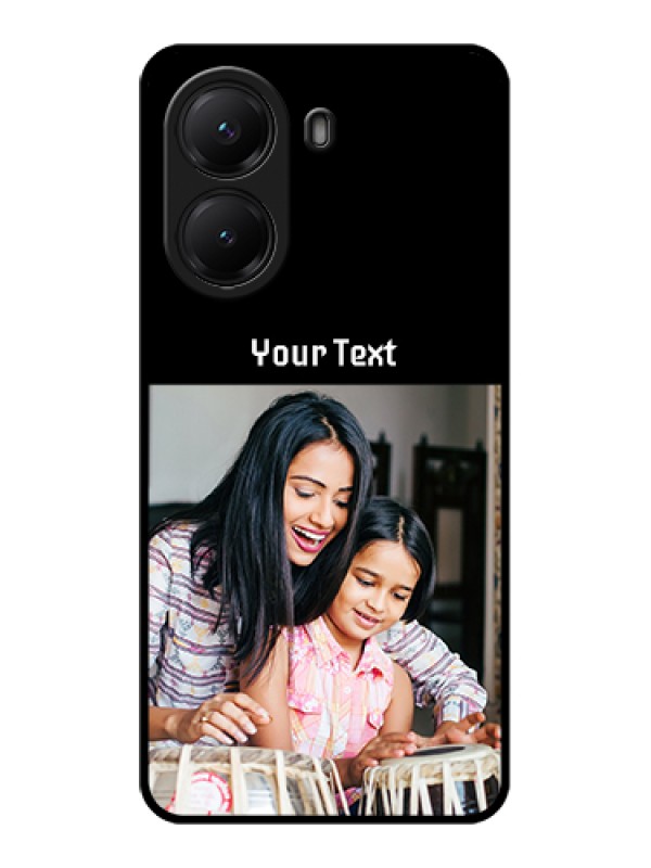 Custom Poco X7 Pro 5G Custom Glass Phone Case - Photo With Name Design