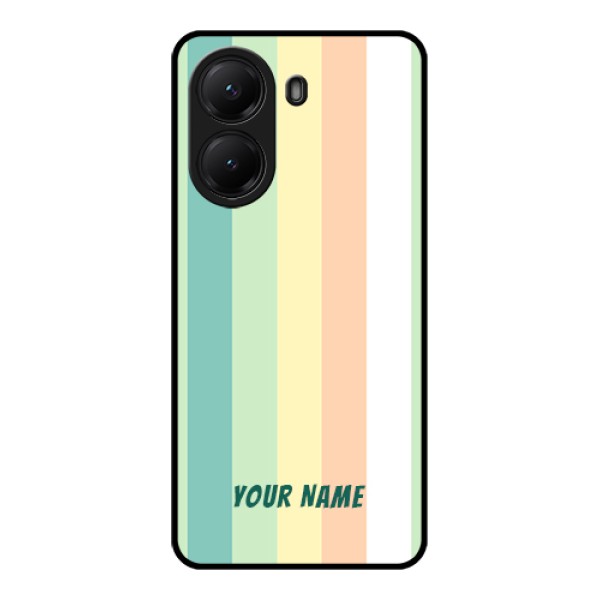 Poco X7 Pro 5G Custom Glass Phone Case - Multi - Colour Stripes Design Poco X7 Pro 5G Custom Glass Phone Case - Multi - Colour Stripes Design