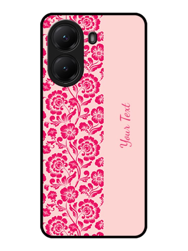 Custom Poco X7 Pro 5G Custom Glass Phone Case - Attractive Floral Pattern Design