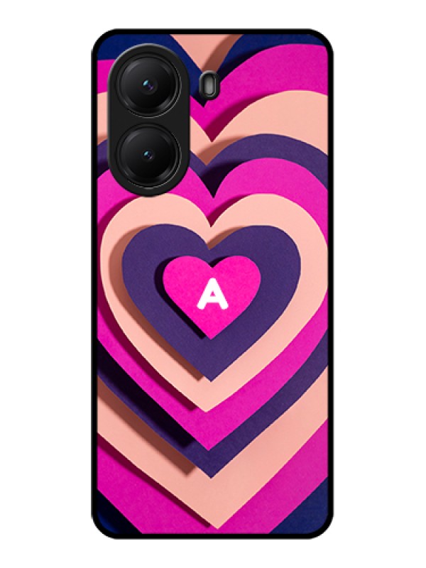 Custom Poco X7 Pro 5G Custom Glass Phone Case - Cute Heart Pattern Design