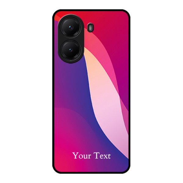 Poco X7 Pro 5G Custom Glass Phone Case - Digital Abstract Overlap Design Poco X7 Pro 5G Custom Glass Phone Case - Digital Abstract Overlap Design