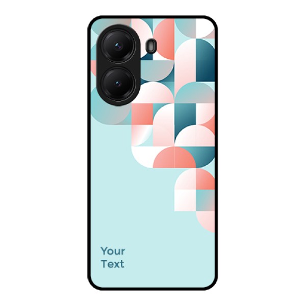 Poco X7 Pro 5G Custom Glass Phone Case - Stylish Semi - Circle Pattern Design Poco X7 Pro 5G Custom Glass Phone Case - Stylish Semi - Circle Pattern Design
