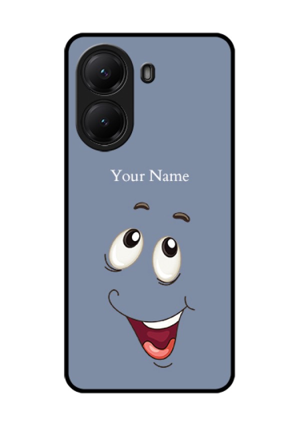Poco X7 Pro 5G Custom Glass Phone Case - Laughing Cartoon Face Design
