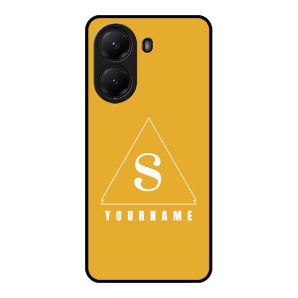 Poco X7 Pro 5G Custom Glass Phone Case - Simple Triangle Design
