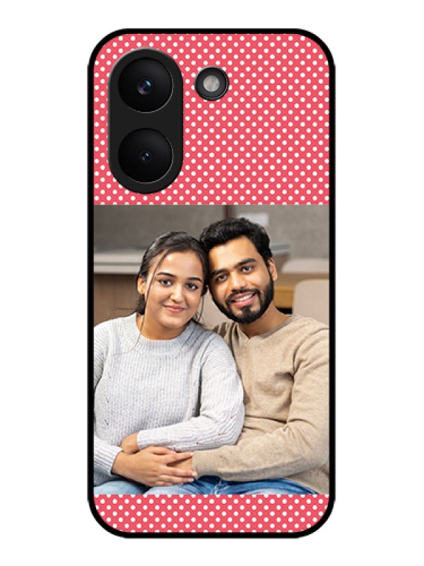 Custom Poco X8 Pro 5G Custom Glass Phone Case - White Dotted Design