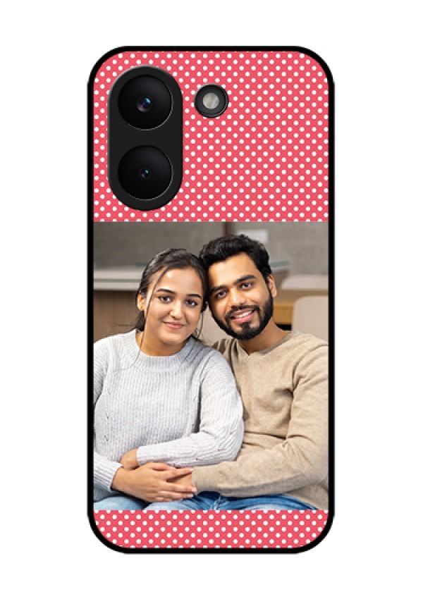 Poco X8 Pro 5G Custom Glass Phone Case - White Dotted Design