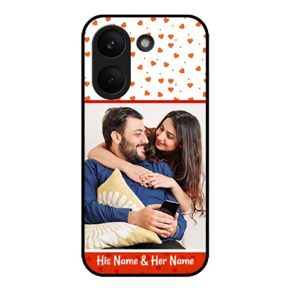 Poco X8 Pro 5G Custom Glass Phone Case - Orange Love Symbol Design