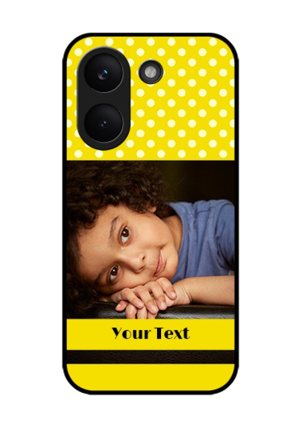 Poco X8 Pro 5G Custom Glass Phone Case - Bright Yellow Case Design