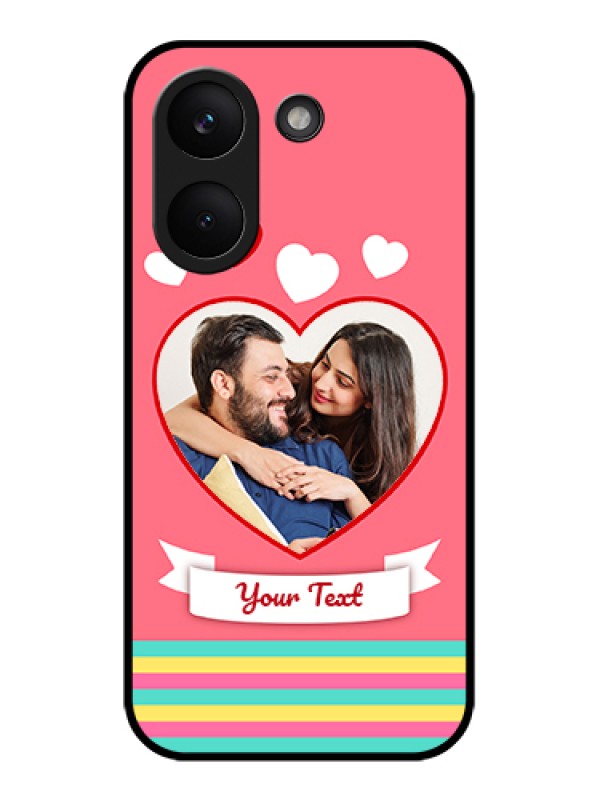 Custom Poco X8 Pro 5G Custom Glass Phone Case - Love Shapes Doodle Design