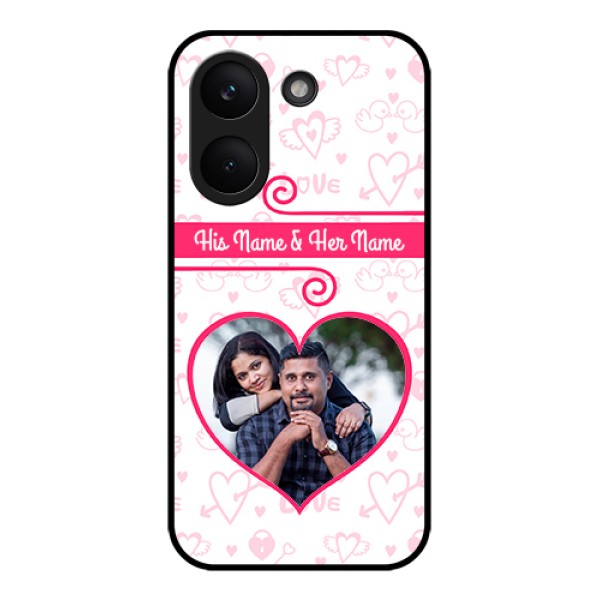 Poco X8 Pro 5G Custom Glass Phone Case - Heart Shape Love Design