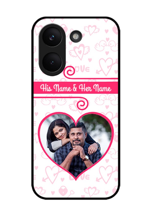 Poco X8 Pro 5G Custom Glass Phone Case - Heart Shape Love Design