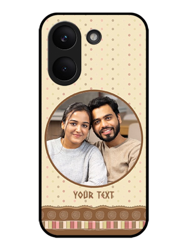 Custom Poco X8 Pro 5G Custom Glass Phone Case - Brown Dotted Mobile Case Design