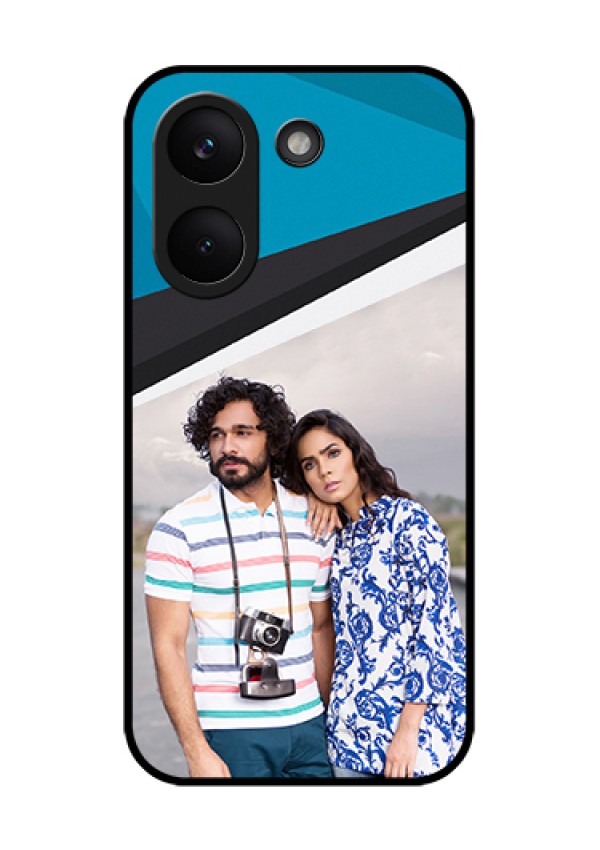 Poco X8 Pro 5G Custom Glass Phone Case - Simple Pattern Photo Upload Design