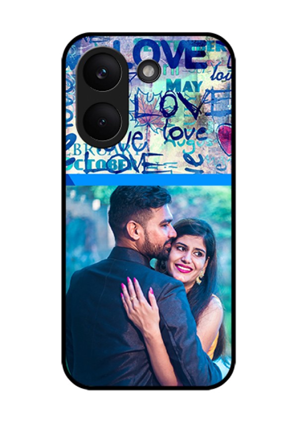 Poco X8 Pro 5G Custom Glass Phone Case - Colorful Love Design