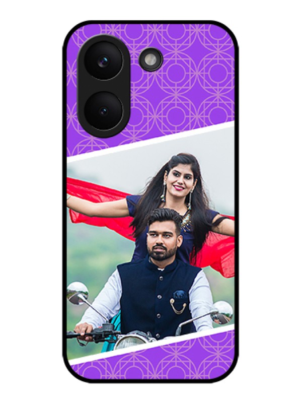 Custom Poco X8 Pro 5G Custom Glass Phone Case - Violet Color Pattern Design