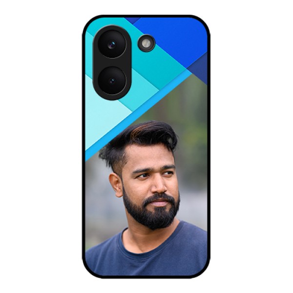 Poco X8 Pro 5G Custom Glass Phone Case - Blue Pattern Design
