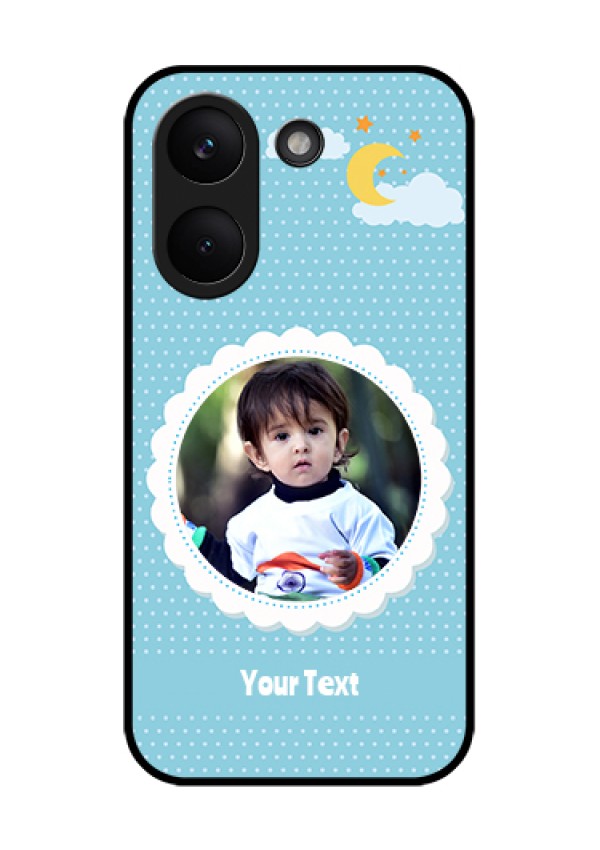 Poco X8 Pro 5G Custom Glass Phone Case - Violet Pattern Design