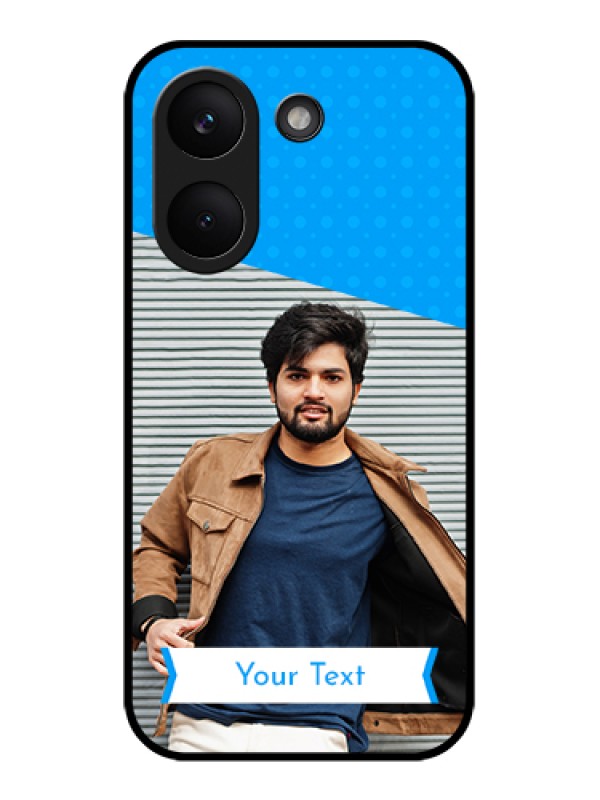 Custom Poco X8 Pro 5G Custom Glass Phone Case - Simple Blue Color Design