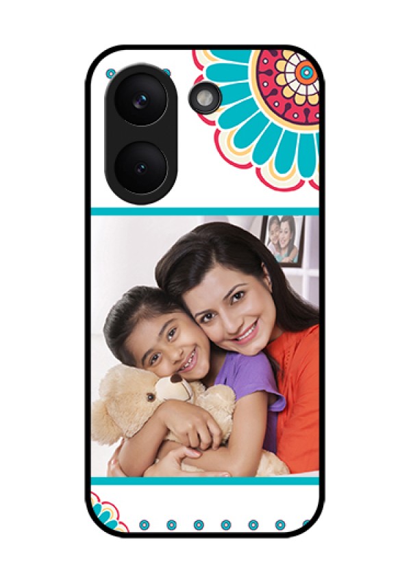 Poco X8 Pro 5G Custom Glass Phone Case - Flower Design
