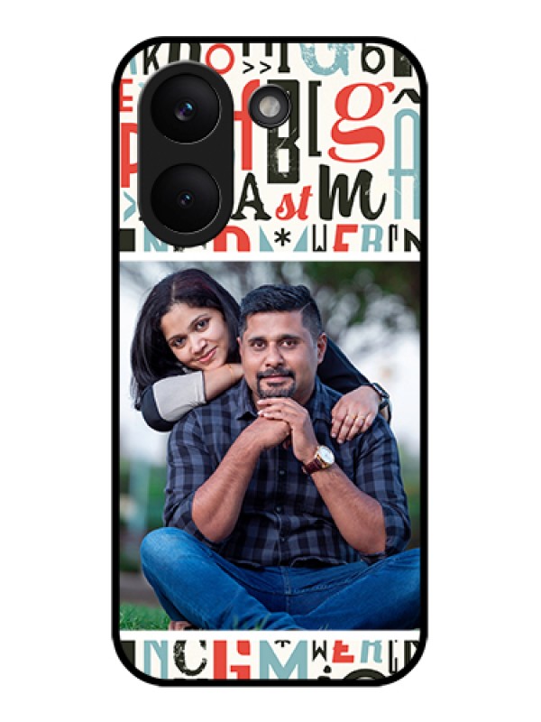 Custom Poco X8 Pro 5G Custom Glass Phone Case - Alphabet Design
