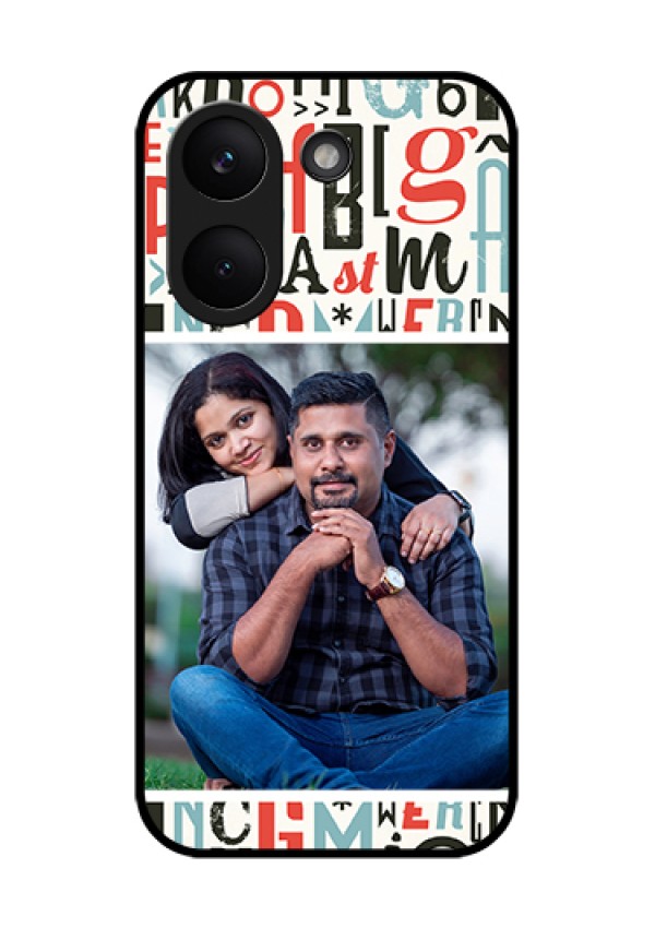 Poco X8 Pro 5G Custom Glass Phone Case - Alphabet Design