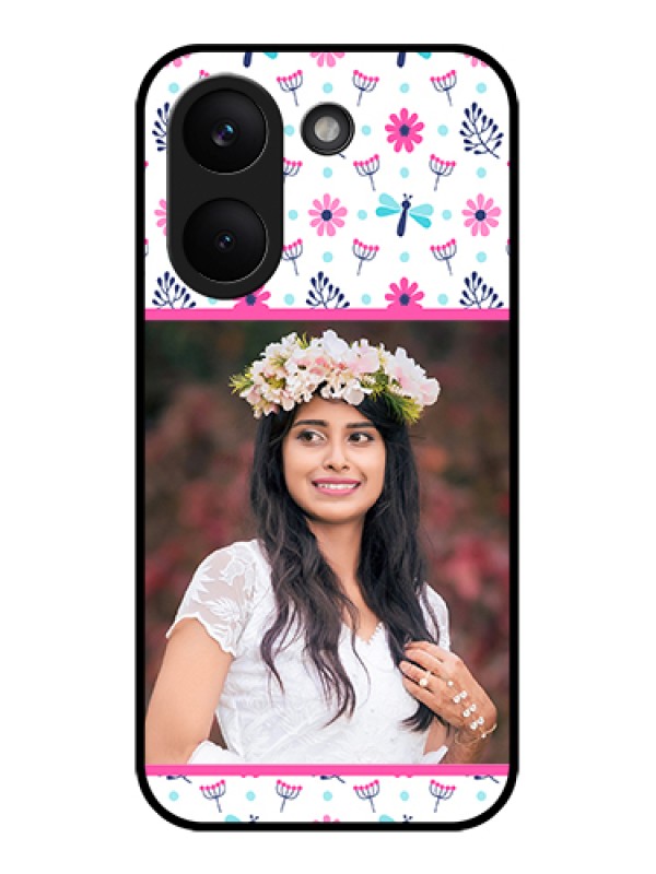 Custom Poco X8 Pro 5G Custom Glass Phone Case - Colorful Flower Design