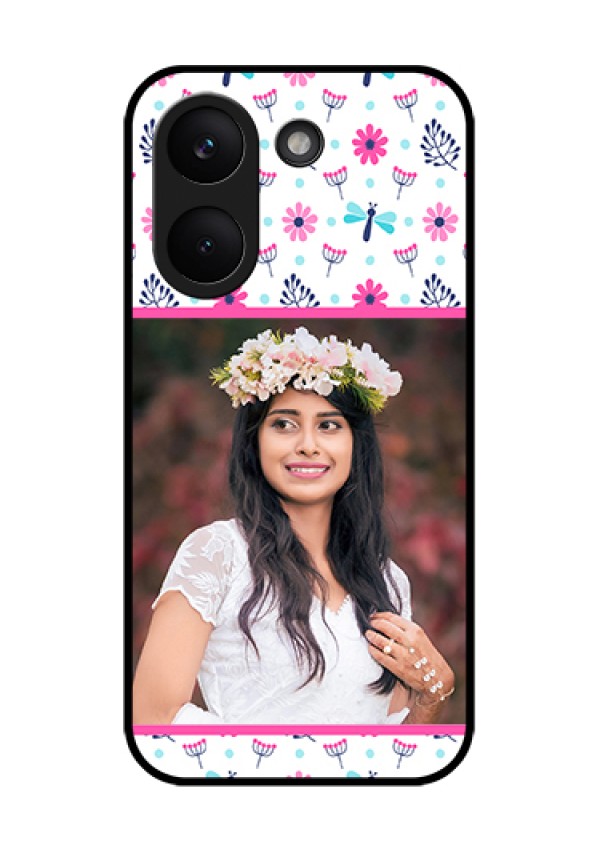 Poco X8 Pro 5G Custom Glass Phone Case - Colorful Flower Design