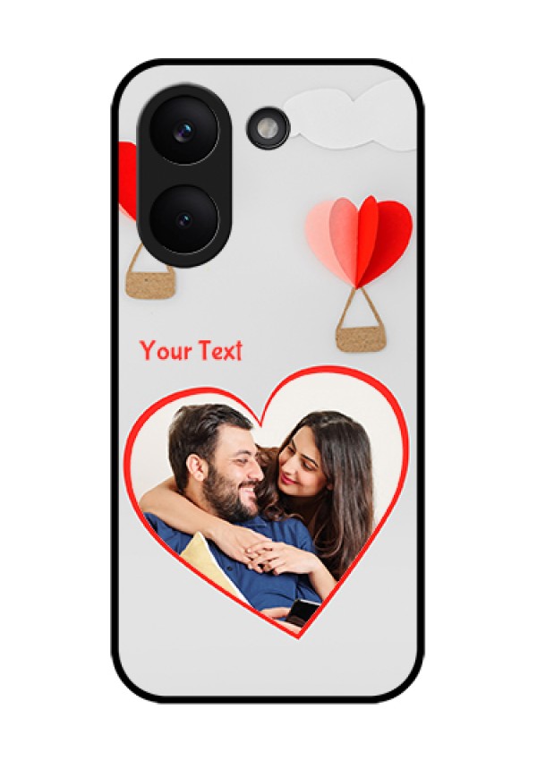 Poco X8 Pro 5G Custom Glass Phone Case - Parachute Love Design