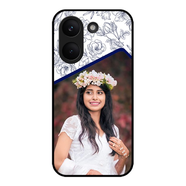 Poco X8 Pro 5G Custom Glass Phone Case - Classy Floral Design
