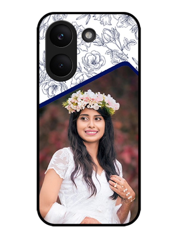 Custom Poco X8 Pro 5G Custom Glass Phone Case - Classy Floral Design