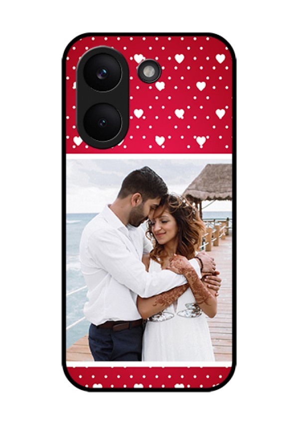 Poco X8 Pro 5G Custom Glass Phone Case - Hearts Mobile Case Design