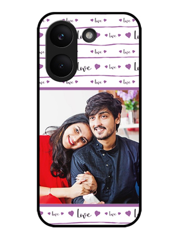 Custom Poco X8 Pro 5G Custom Glass Phone Case - Couples Heart Design